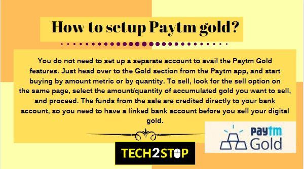 How to setup Paytm gold?