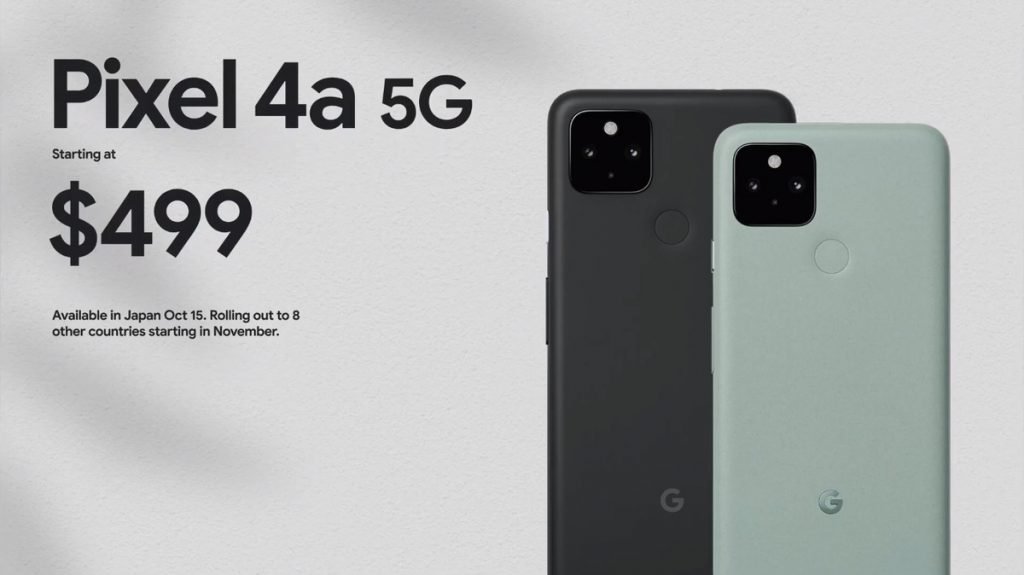 Google Pixel 4A 5G Price and availibility
