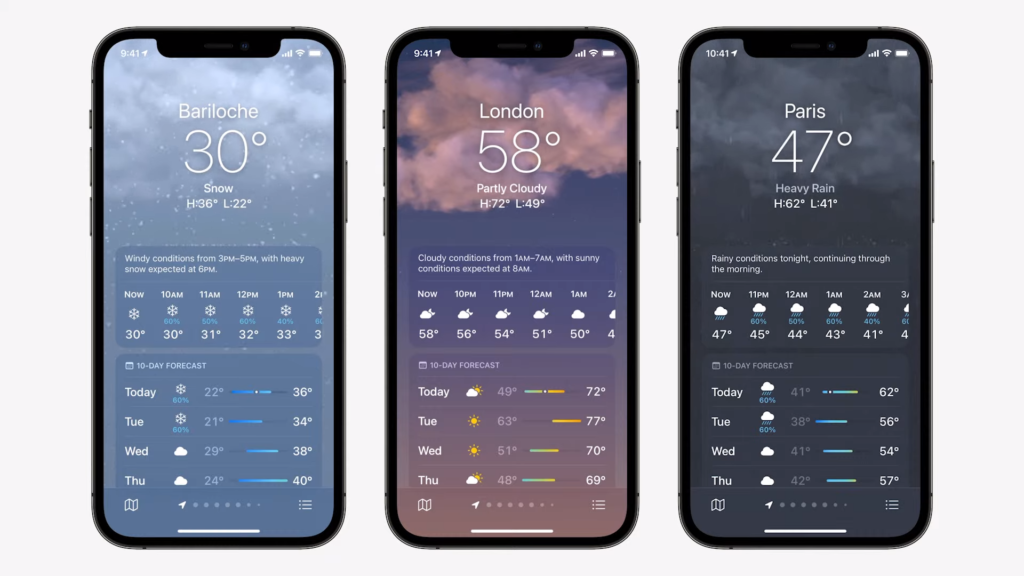 Weather App | iOS 15 Released in WWDC 2021 | Everything you Need to Know