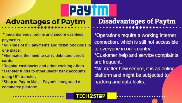 advantages and disadvantages of Paytm
