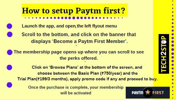 How to setup Paytm first?