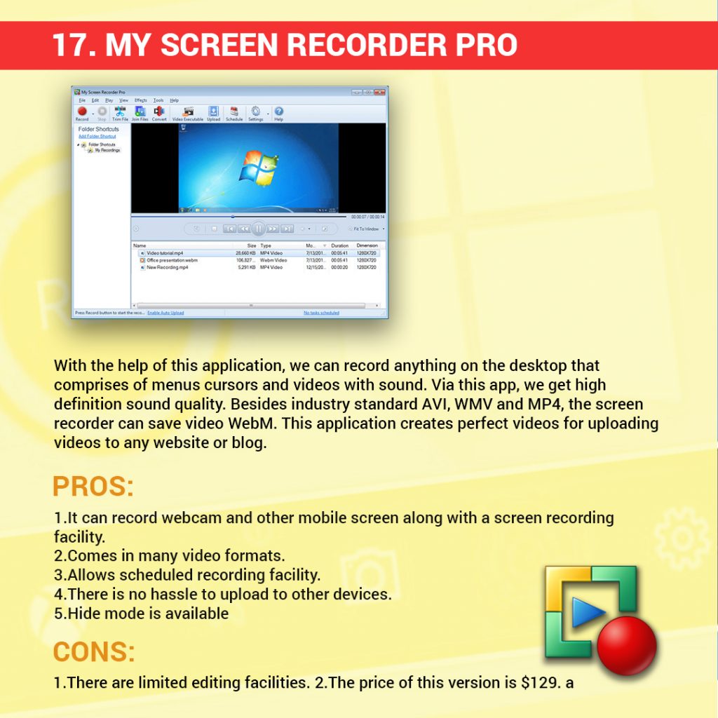 Best Screen Recorders for your PC | My Screen Recorder Pro