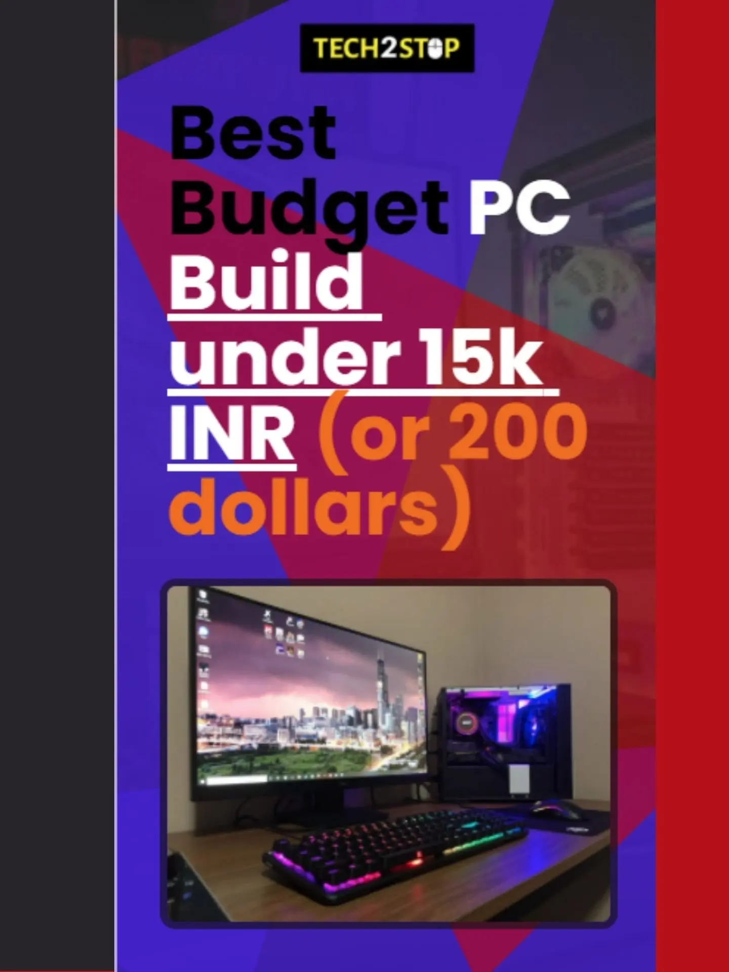 Best Budget Gaming Pc Under Inr Updated September 21 Tech2stop
