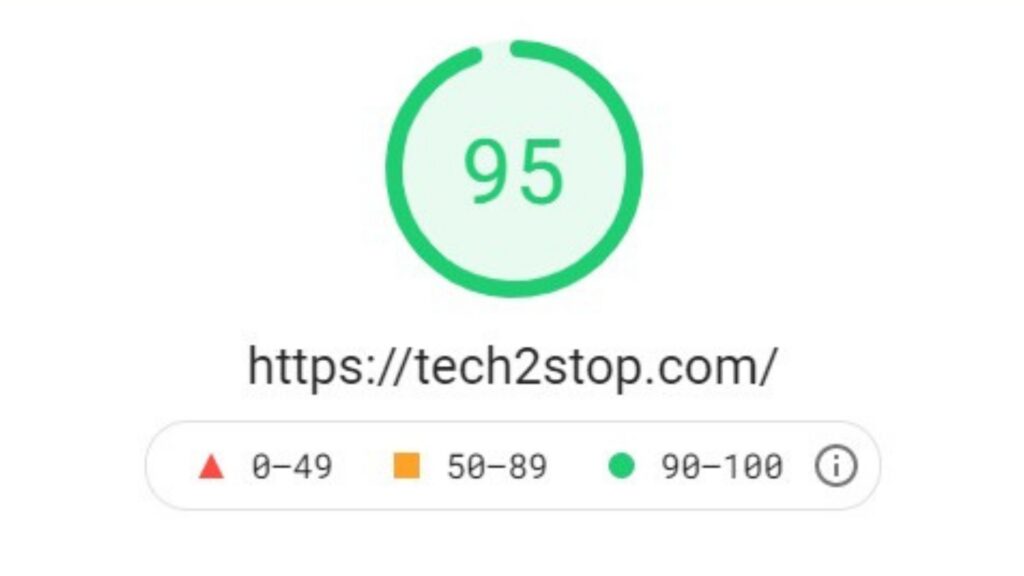 Google Page Speed Score