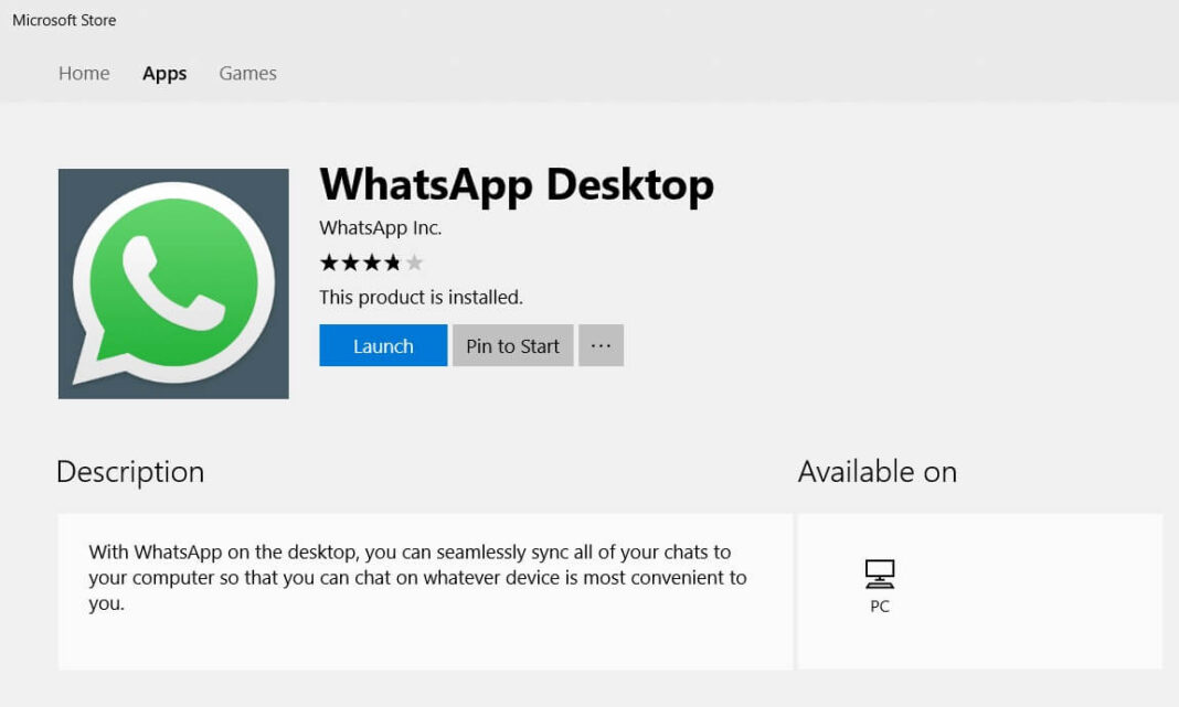 install whatsapp on windows 10 laptop